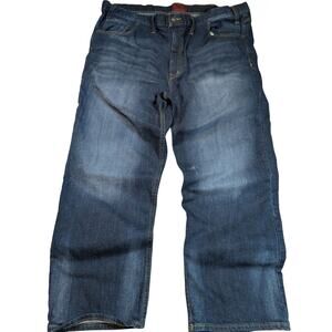 Foundry Jeans Mens 46X30 Relaxed Straight Dark Wash Denim Big & Tall 100% Cotton